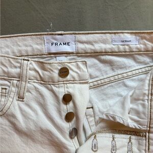 Frame Denim Women's Off-White Boyfriend Jeans